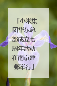 小米集团华东总部成立七周年活动在南京建邺举行