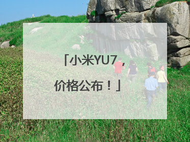 小米YU7，价格公布！