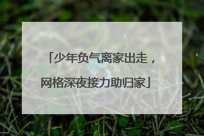 少年负气离家出走，网格深夜接力助归家