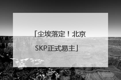 尘埃落定！北京SKP正式易主