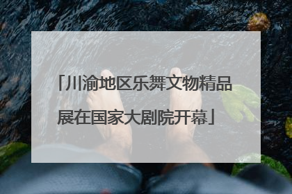 川渝地区乐舞文物精品展在国家大剧院开幕