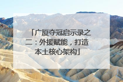广厦夺冠启示录之二：外援赋能，打造本土核心架构