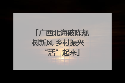 广西北海破陈规树新风 乡村振兴“活”起来