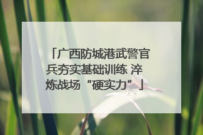 广西防城港武警官兵夯实基础训练 淬炼战场“硬实力”