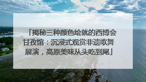揭秘三种颜色绘就的西博会甘孜馆：沉浸式观赏非遗歌舞展演，高原美味从头吃到尾