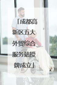 成都高新区五大外贸综合服务站授牌成立