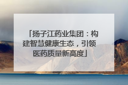 扬子江药业集团：构建智慧健康生态，引领医药质量新高度