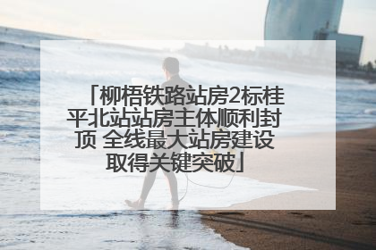 柳梧铁路站房2标桂平北站站房主体顺利封顶 全线最大站房建设取得关键突破