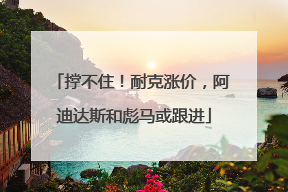 撑不住！耐克涨价，阿迪达斯和彪马或跟进