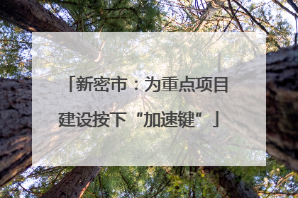 新密市：为重点项目建设按下“加速键”