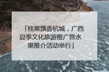 桂果飘香杭城，广西夏季文化旅游推广暨水果推介活动举行