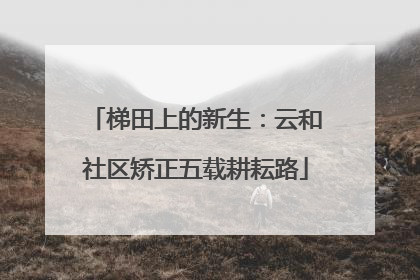 梯田上的新生：云和社区矫正五载耕耘路
