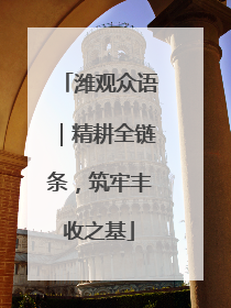 潍观众语｜精耕全链条，筑牢丰收之基