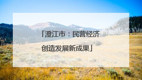 澄江市：民营经济创造发展新成果