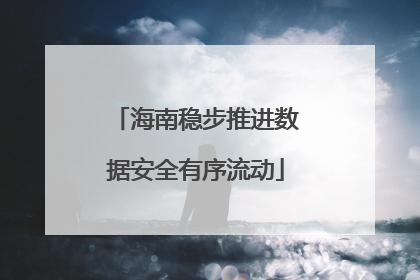 海南稳步推进数据安全有序流动