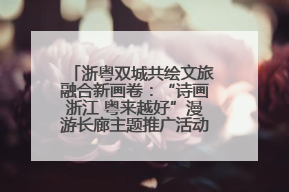浙粤双城共绘文旅融合新画卷：“诗画浙江 粤来越好”漫游长廊主题推广活动在广州花城汇启幕