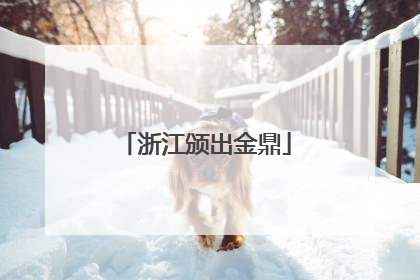 浙江颁出金鼎
