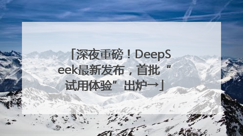 深夜重磅！DeepSeek最新发布，首批“试用体验”出炉→