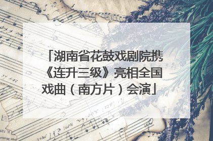 湖南省花鼓戏剧院携《连升三级》亮相全国戏曲（南方片）会演