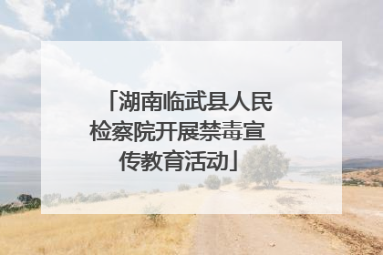 湖南临武县人民检察院开展禁毒宣传教育活动