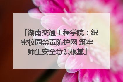 湖南交通工程学院：织密校园禁毒防护网 筑牢师生安全意识根基