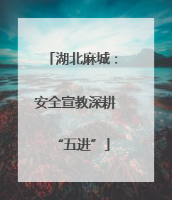 湖北麻城：安全宣教深耕“五进”