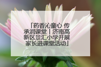 药香沁童心 传承润课堂丨济南高新区景汇小学开展家长进课堂活动