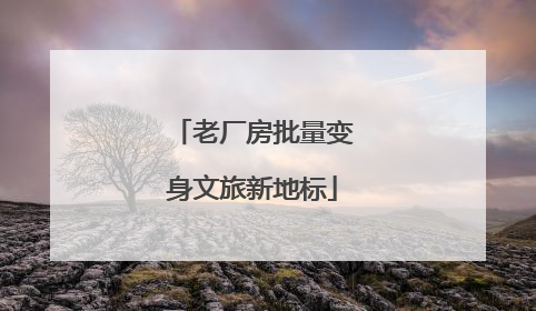老厂房批量变身文旅新地标