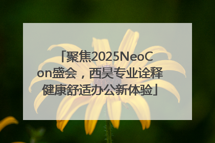 聚焦2025NeoCon盛会，西昊专业诠释健康舒适办公新体验
