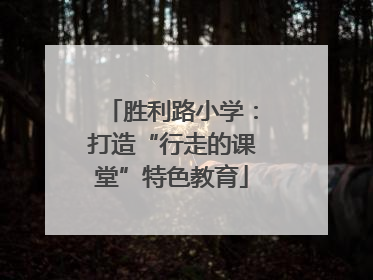 胜利路小学：打造“行走的课堂”特色教育