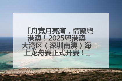 舟竞月亮湾，情聚粤港澳！2025粤港澳大湾区（深圳南澳）海上龙舟赛正式开赛！_深圳新闻网