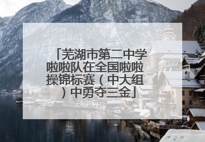 芜湖市第二中学啦啦队在全国啦啦操锦标赛（中大组）中勇夺三金