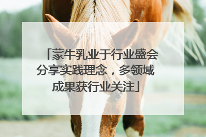 蒙牛乳业于行业盛会分享实践理念，多领域成果获行业关注