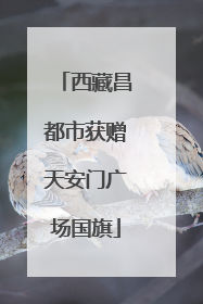 西藏昌都市获赠天安门广场国旗