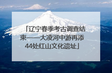 辽宁春季考古调查结束——大凌河中游再添44处红山文化遗址