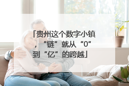 贵州这个数字小镇，“链”就从“0”到“亿”的跨越