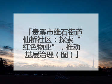 贵溪市雄石街道仙桥社区：探索“红色物业”，推动基层治理（图）