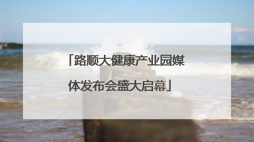 路顺大健康产业园媒体发布会盛大启幕