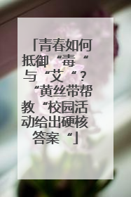 青春如何抵御“毒“与“艾“？“黄丝带帮教“校园活动给出硬核答案“