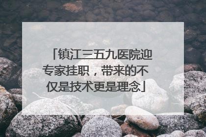镇江三五九医院迎专家挂职，带来的不仅是技术更是理念