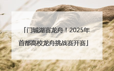 门城湖赛龙舟！2025年首都高校龙舟挑战赛开赛