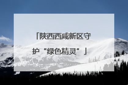 陕西西咸新区守护“绿色精灵”