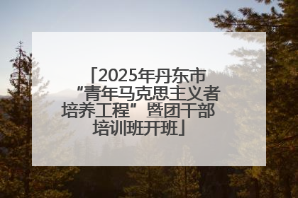 2025年丹东市“青年马克思主义者培养工程”暨团干部培训班开班