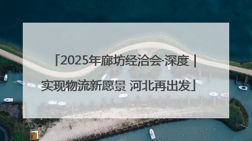 2025年廊坊经洽会·深度｜实现物流新愿景 河北再出发