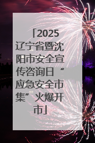2025辽宁省暨沈阳市安全宣传咨询日“应急安全市集”火爆开市