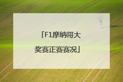 F1摩纳哥大奖赛正赛赛况