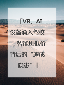 VR、AI设备涌入驾校，智能班低价背后的“速成隐患”